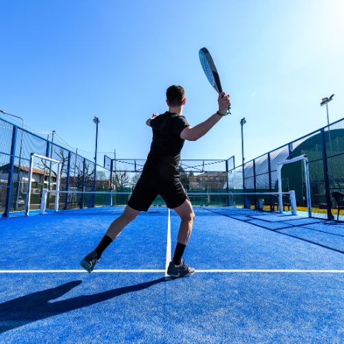 Man playing padel