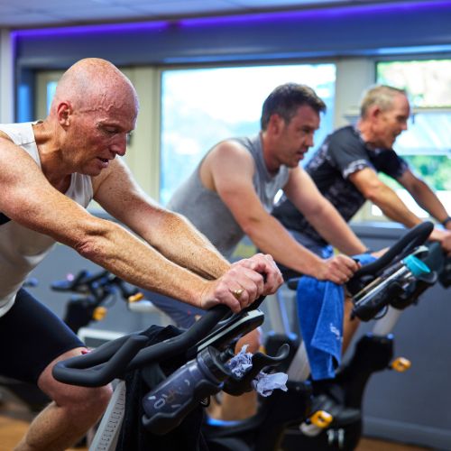 indoor cycling class