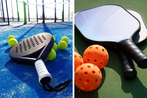 padel and pickleball rackets
