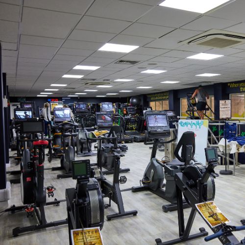 cycling machines at bluecoat sports gym