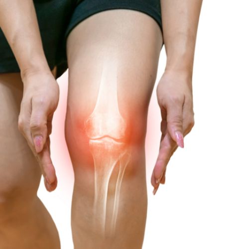 person with knee pain