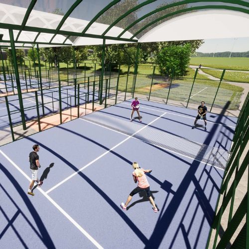 mock up of bluecoat sports padel courts