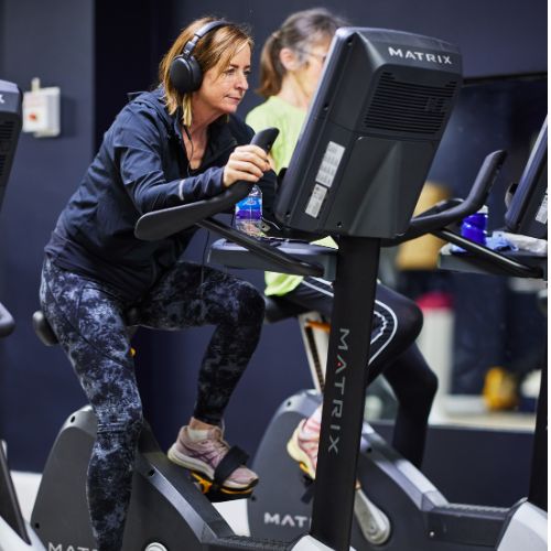 woman working out in the gym